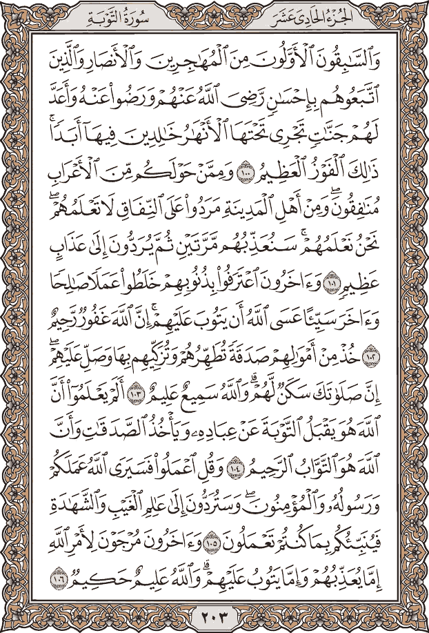 Quran Page 203 – Colored Tajweed Mushaf