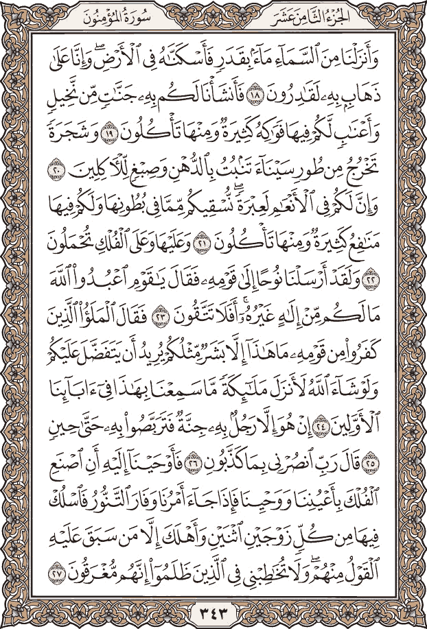 Quran Page 343 – Colored Tajweed Mushaf