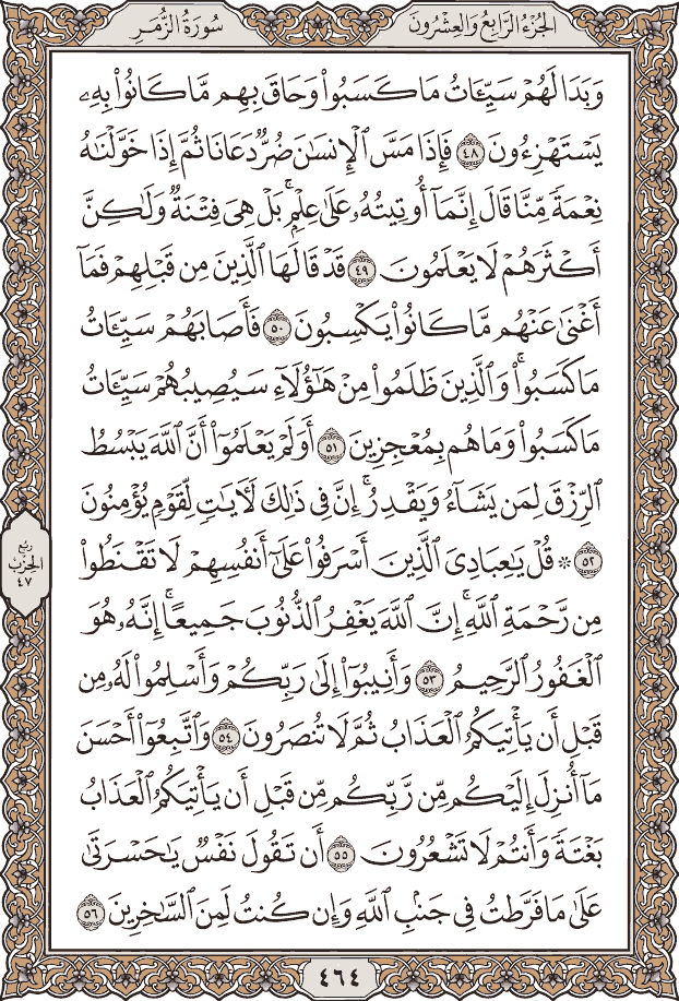 Quran Page 464 – Colored Tajweed Mushaf