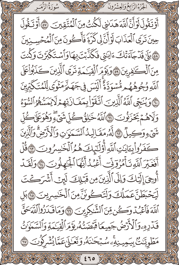 Quran Page 465 – Colored Tajweed Mushaf